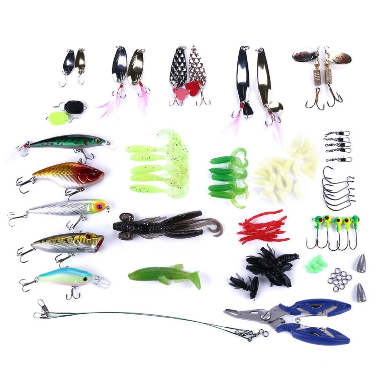 HENGJIA Spigola Finta Esca Morbida Accessori per Attrezzi da Pesca Esche d'Acqua Dolce, 110 PCS / Box