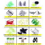 HENGJIA Spigola Finta Esca Morbida Accessori per Attrezzi da Pesca Esche d'Acqua Dolce, 110 PCS / Box