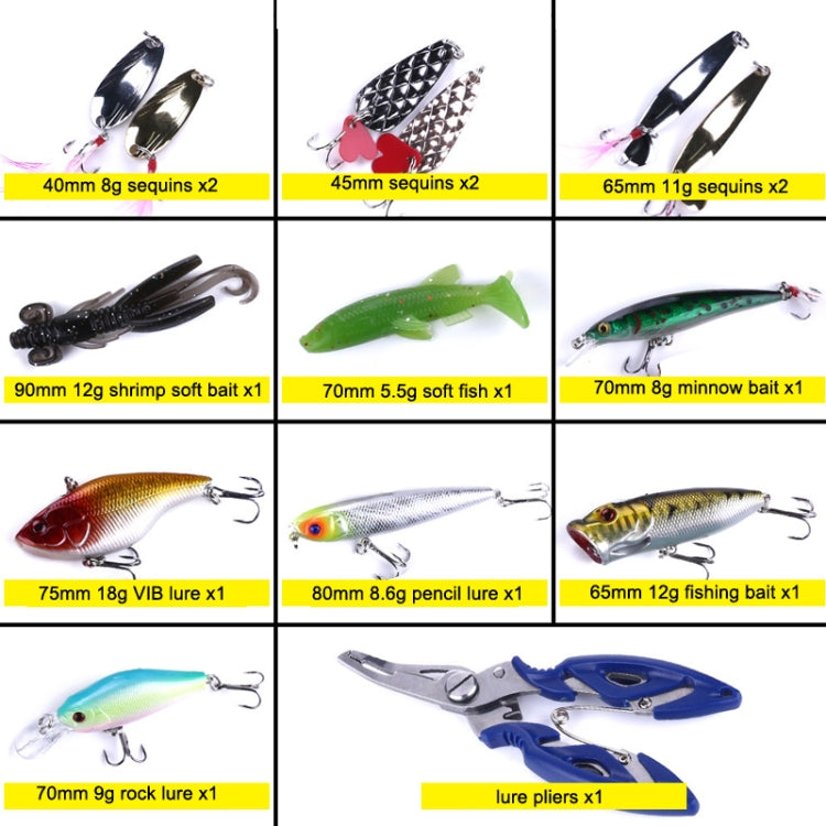 HENGJIA Spigola Finta Esca Morbida Accessori per Attrezzi da Pesca Esche d'Acqua Dolce, 110 PCS / Box