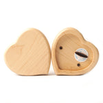 A forma di cuore in legno con ornamenti carillon a specchio, Maple-Gold-plated Movement, Walnut-Red Ancient Copper Movement, Maple-Red Ancient Copper Movement, Walnut-Gold-plated Movement