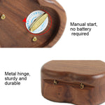 A forma di cuore in legno con ornamenti carillon a specchio, Maple-Gold-plated Movement, Walnut-Red Ancient Copper Movement, Maple-Red Ancient Copper Movement, Walnut-Gold-plated Movement