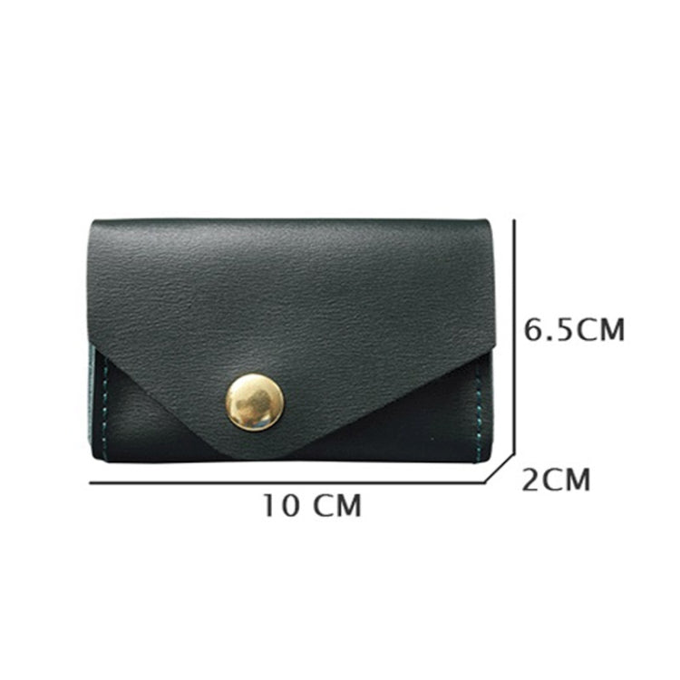 S183 Portacarte in pelle impermeabile resistente all'usura, Green, Black, Brown