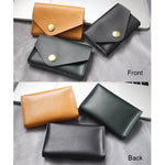 S183 Portacarte in pelle impermeabile resistente all'usura, Green, Black, Brown