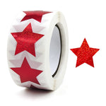 10 pezzi stelle colorate grazie adesivi confezione regalo adesivi sigillanti decorativi, 25mm