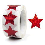 10 pezzi stelle colorate grazie adesivi confezione regalo adesivi sigillanti decorativi, 25mm