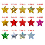 10 pezzi stelle colorate grazie adesivi confezione regalo adesivi sigillanti decorativi, 25mm