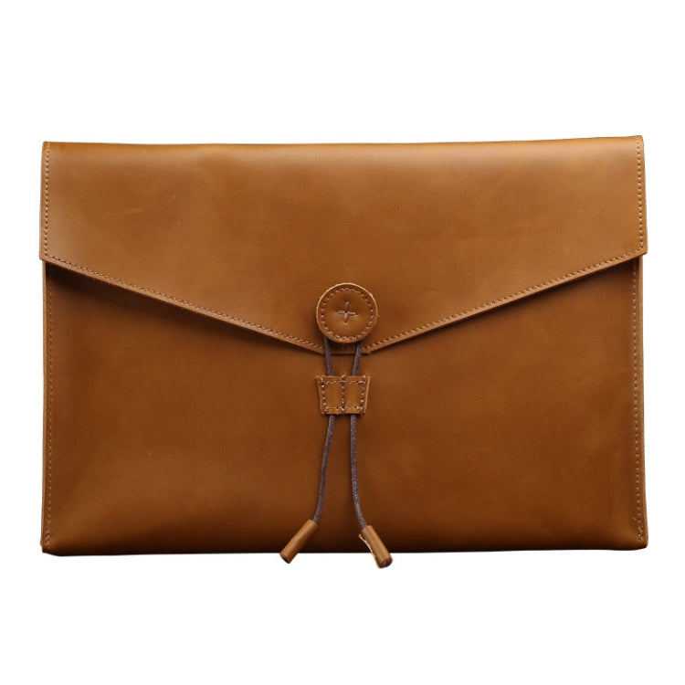 Cartella da lavoro in pelle resistente all'usura S121, Brown, Coffee, Wine Red, Black, Blue, Green, Double Brown, Double Coffee, Double Green