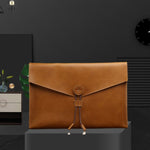 Cartella da lavoro in pelle resistente all'usura S121, Brown, Coffee, Wine Red, Black, Blue, Green, Double Brown, Double Coffee, Double Green