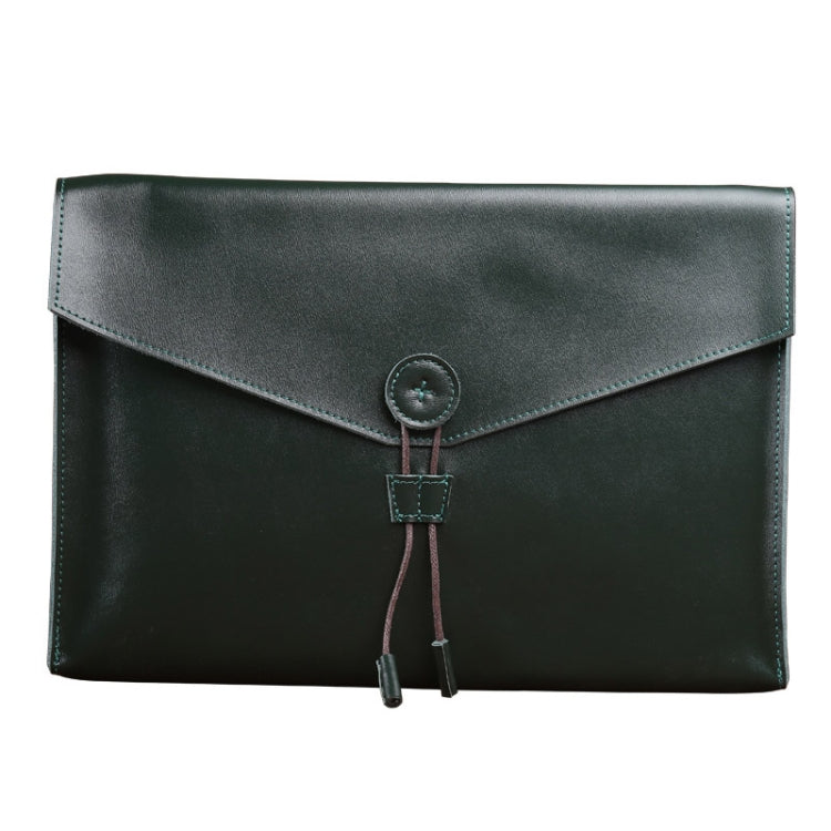 Cartella da lavoro in pelle resistente all'usura S121, Brown, Coffee, Wine Red, Black, Blue, Green, Double Brown, Double Coffee, Double Green