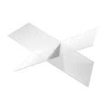 Espositore per spartiti musicali trasparente per libreria a forma di X in acrilico, X-shaped Bookshelf