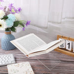 Espositore per spartiti musicali trasparente per libreria a forma di X in acrilico, X-shaped Bookshelf