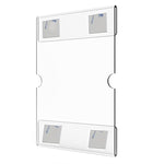 Cornice da parete in acrilico 4x6 pollici 2 pezzi