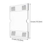 Cornice da parete in acrilico 4x6 pollici 2 pezzi