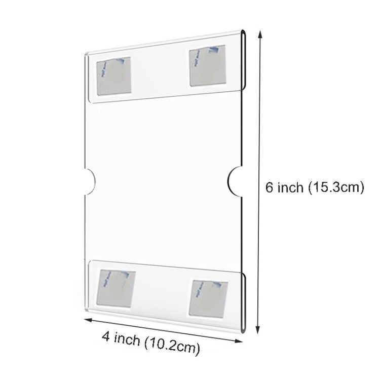 Cornice da parete in acrilico 4x6 pollici 2 pezzi
