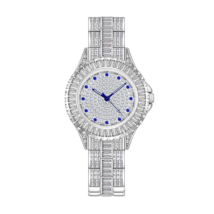 BS Bee Sister FA1686 Orologio da donna con gioielli intarsiati con diamanti, Silver, Silver Golden, Gold