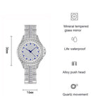 BS Bee Sister FA1686 Orologio da donna con gioielli intarsiati con diamanti, Silver, Silver Golden, Gold