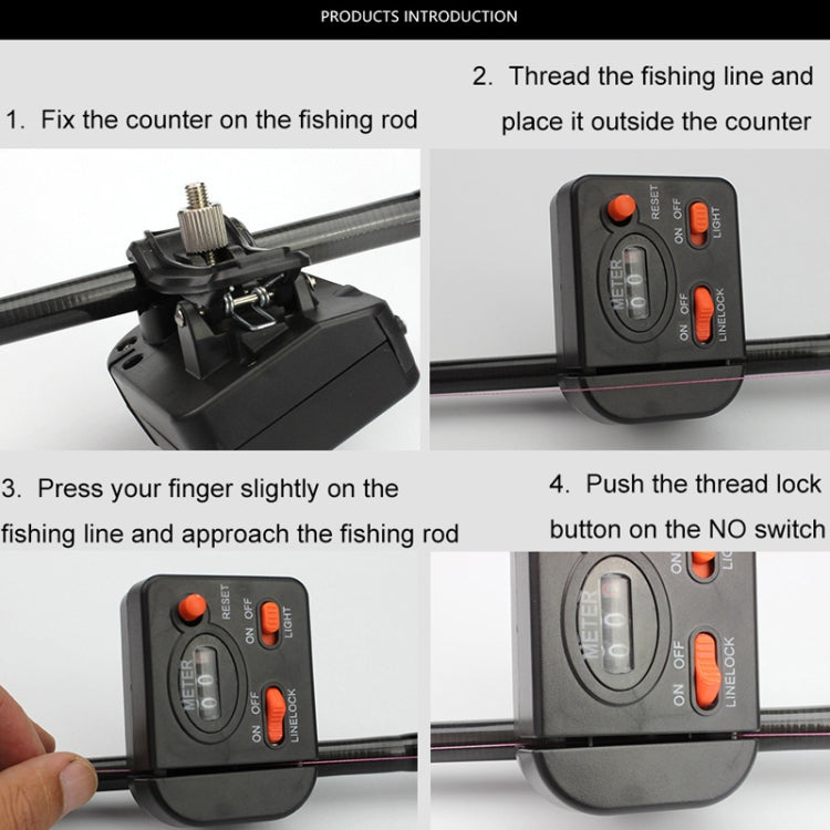 Contatore di lunghezza della linea di pesce manuale del macchinario, Fish Line Length Counter