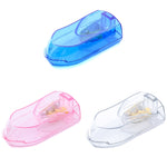 Divisore per pillole da 10 pezzi Portapillole portatile multifunzionale, Blue, Pink, Transparent