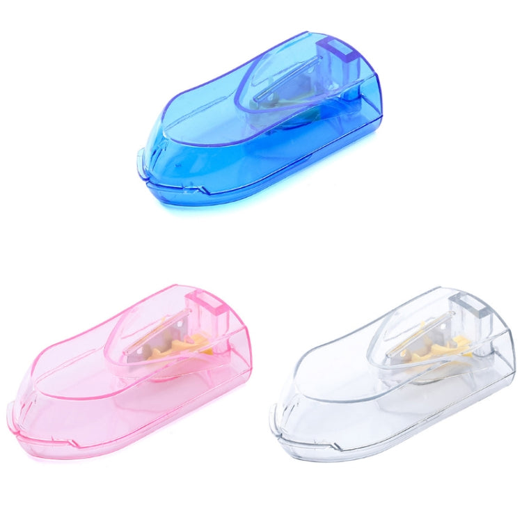 Divisore per pillole da 10 pezzi Portapillole portatile multifunzionale, Blue, Pink, Transparent