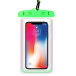 4 PCS Custodia impermeabile per telefono cellulare impermeabile sigillata in PVC luminoso, White, Green, Blue, Yellow, Pink, Orange, Black, Purple