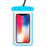 4 PCS Custodia impermeabile per telefono cellulare impermeabile sigillata in PVC luminoso, White, Green, Blue, Yellow, Pink, Orange, Black, Purple