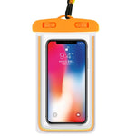 4 PCS Custodia impermeabile per telefono cellulare impermeabile sigillata in PVC luminoso, White, Green, Blue, Yellow, Pink, Orange, Black, Purple