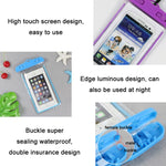 4 PCS Custodia impermeabile per telefono cellulare impermeabile sigillata in PVC luminoso, White, Green, Blue, Yellow, Pink, Orange, Black, Purple