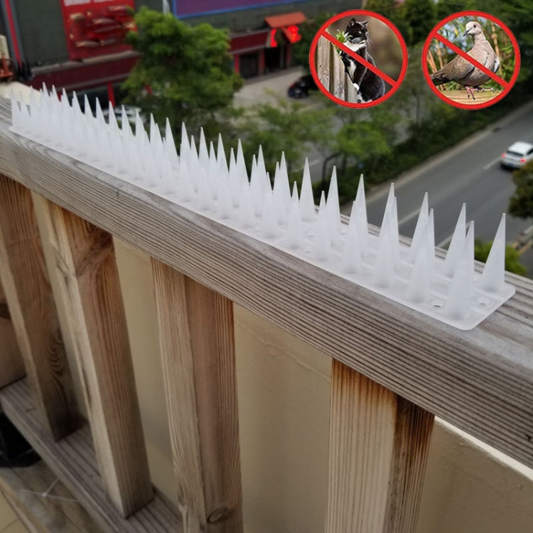 12 pezzi Chiodi anti-scalata per recinto di spine repellenti per uccelli in plastica, Brown, Black, White, Brick Red, Green, Grass Green, Transparent, Grey