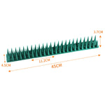 12 pezzi Chiodi anti-scalata per recinto di spine repellenti per uccelli in plastica, Brown, Black, White, Brick Red, Green, Grass Green, Transparent, Grey