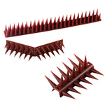 12 pezzi Chiodi anti-scalata per recinto di spine repellenti per uccelli in plastica, Brown, Black, White, Brick Red, Green, Grass Green, Transparent, Grey