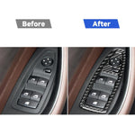 Adesivi per alzacristalli elettrici per BMW X1 F48/X2 F39, set da 6 pezzi, senza piccoli fori., Without Holes