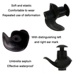 10 set di tappi per le orecchie in silicone a spirale impermeabili da nuoto
