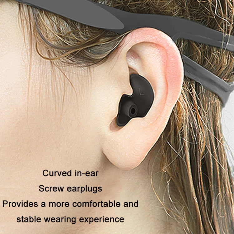 10 set di tappi per le orecchie in silicone a spirale impermeabili da nuoto