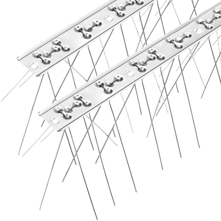 10 PZ Spina anti-uccello in acciaio inossidabile repellente per uccelli lunga 50 cm, 10 PCS 50cm Long