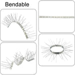 10 PZ Spina anti-uccello in acciaio inossidabile repellente per uccelli lunga 50 cm, 10 PCS 50cm Long