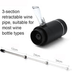 Dispenser elettrico per decanter per vino rosso, stile:, Black ABS, Red ABS, Stainless Steel, Stainless Steel With Base