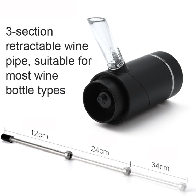 Dispenser elettrico per decanter per vino rosso, stile:, Black ABS, Red ABS, Stainless Steel, Stainless Steel With Base