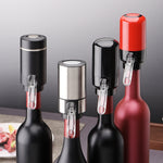 Dispenser elettrico per decanter per vino rosso, stile:, Black ABS, Red ABS, Stainless Steel, Stainless Steel With Base