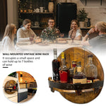 Scaffale portaoggetti per espositore per vino in legno a parete, Wall-mounted Wine Rack