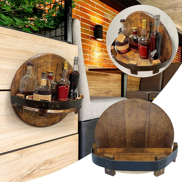 Scaffale portaoggetti per espositore per vino in legno a parete, Wall-mounted Wine Rack
