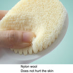 Spazzola da bagno per capelli morbidi a manico lungo Spazzola per massaggio per capelli in nylon, Soft Hair White, Soft Hair Grey, Soft Hair Blue, Soft Hair Pink
