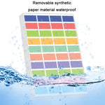 5 confezioni di adesivi di classificazione per etichette quadrate colorate per bambini, Colorful Square Label