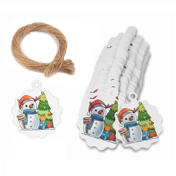 Set di biglietti da regalo con etichette in carta kraft natalizia da 5 confezioni, L-27, L-28, L-29, L-30, L-31, L-32, L-33, L-34