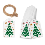 Set di biglietti da regalo con etichette in carta kraft natalizia da 5 confezioni, L-27, L-28, L-29, L-30, L-31, L-32, L-33, L-34