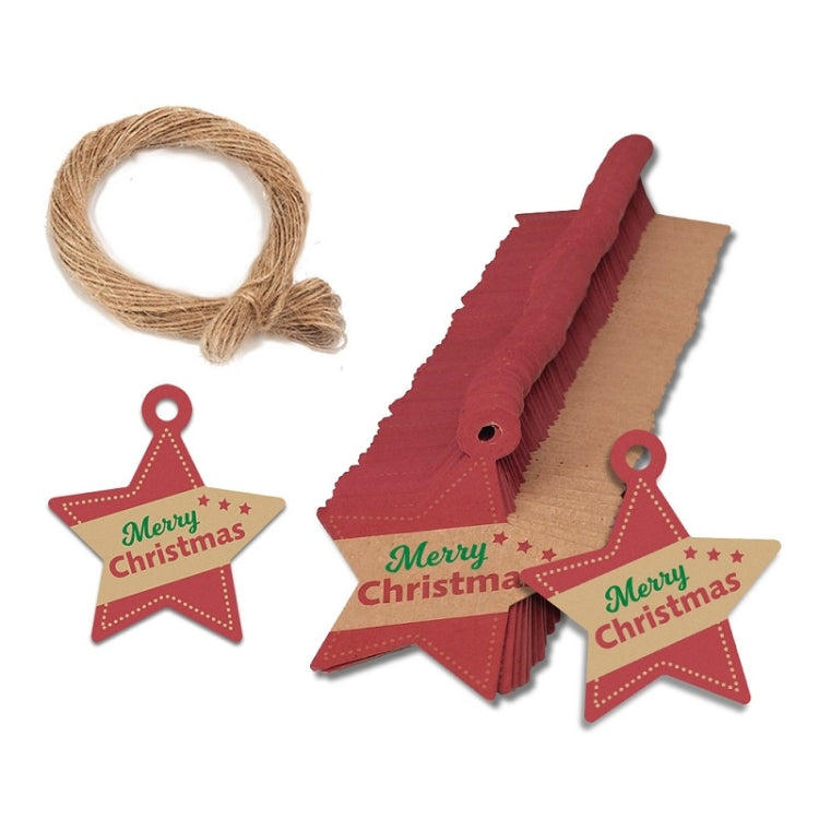 Set di biglietti da regalo con etichette in carta kraft natalizia da 5 confezioni, L-27, L-28, L-29, L-30, L-31, L-32, L-33, L-34