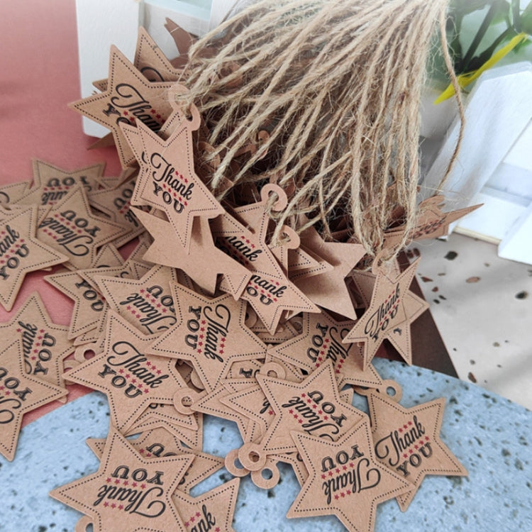 5 Confezioni Grazie Etichetta da appendere con spago al forno regalo fatto a mano fai-da-te, L-35