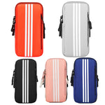 Sport all'aria aperta in esecuzione borsa da polso fitness borsa da braccio per telefono cellulare, Blue, Black, Orange, Grey, Pink