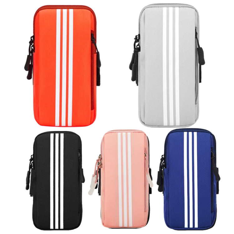 Sport all'aria aperta in esecuzione borsa da polso fitness borsa da braccio per telefono cellulare, Blue, Black, Orange, Grey, Pink