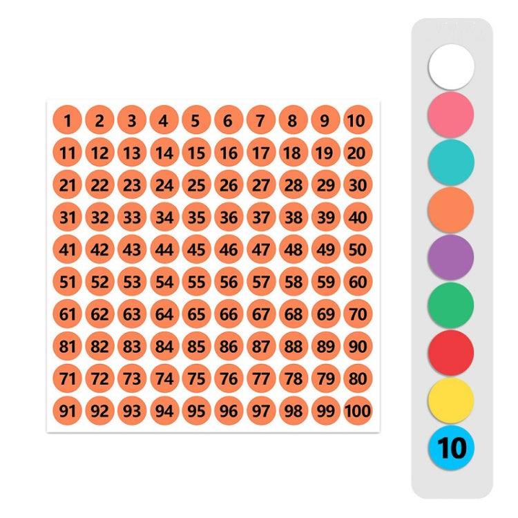 100 PCS Abbigliamento Calzature Taglia Numero Etichetta Adesivo, Diametro:, 10mm, 13mm, 15mm, 20mm, 25mm
