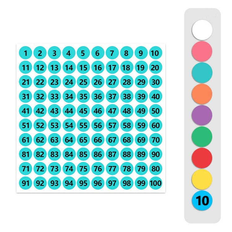 100 PCS Abbigliamento Calzature Taglia Numero Etichetta Adesivo, Diametro:, 10mm, 13mm, 15mm, 20mm, 25mm